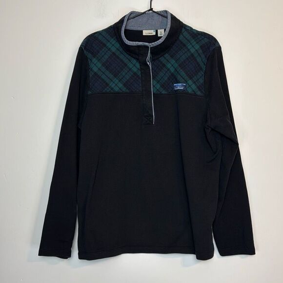 L.L. Bean Soft Cotton Rugby Henley Pullover XL - Picture 1 of 5